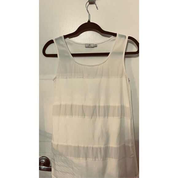 Dismero Sheer White Tank Tops Made in Italy Size M - Picture 4 of 11